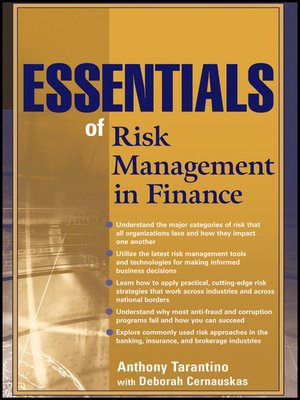 cover image of Essentials of Risk Management in Finance